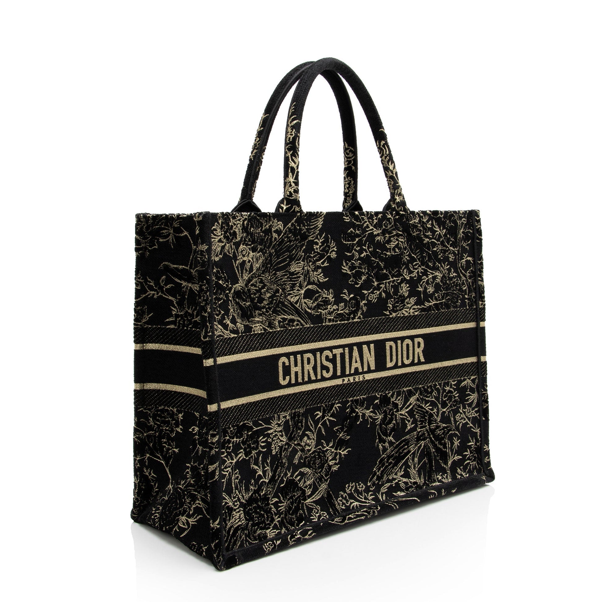 Dior Velvet Jardin Hiver Book Tote Shf 6Hqwxm Large Tote Bag