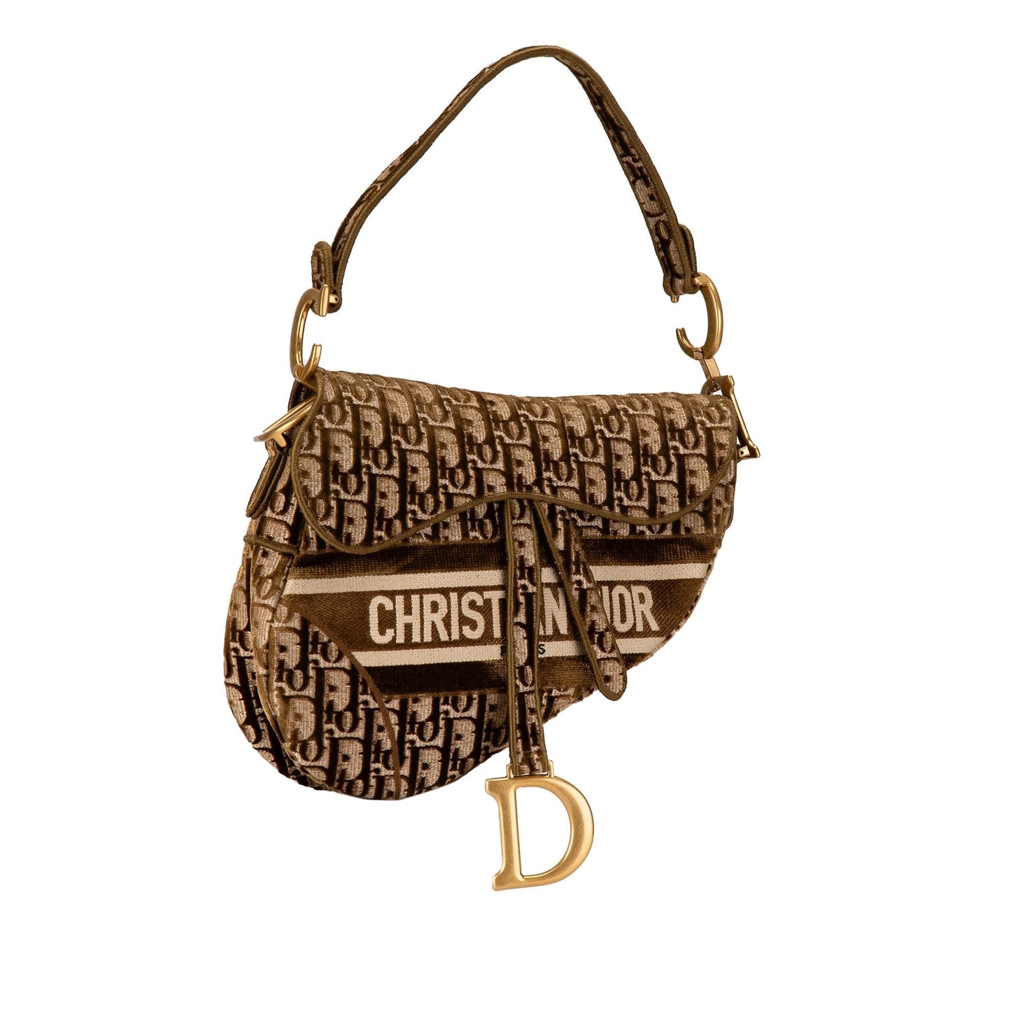 Dior Velvet Oblique Saddle Bag Shg 9Wmmoo Shoulder Bag