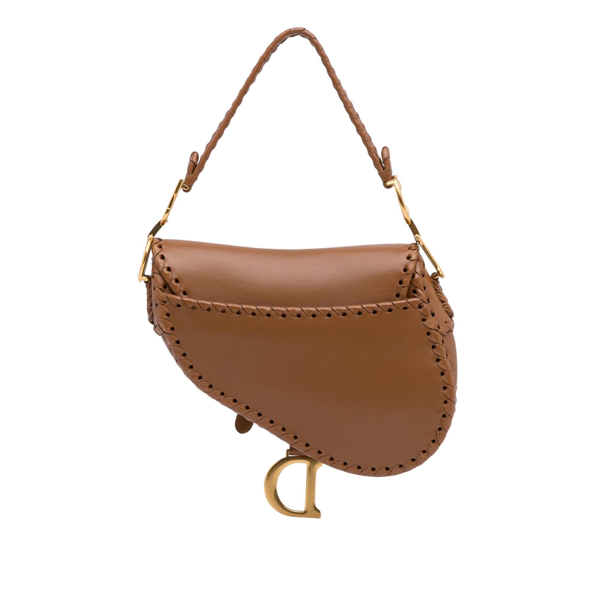 Dior Whipstitch Saddle Bag Shg Shoulder Bag