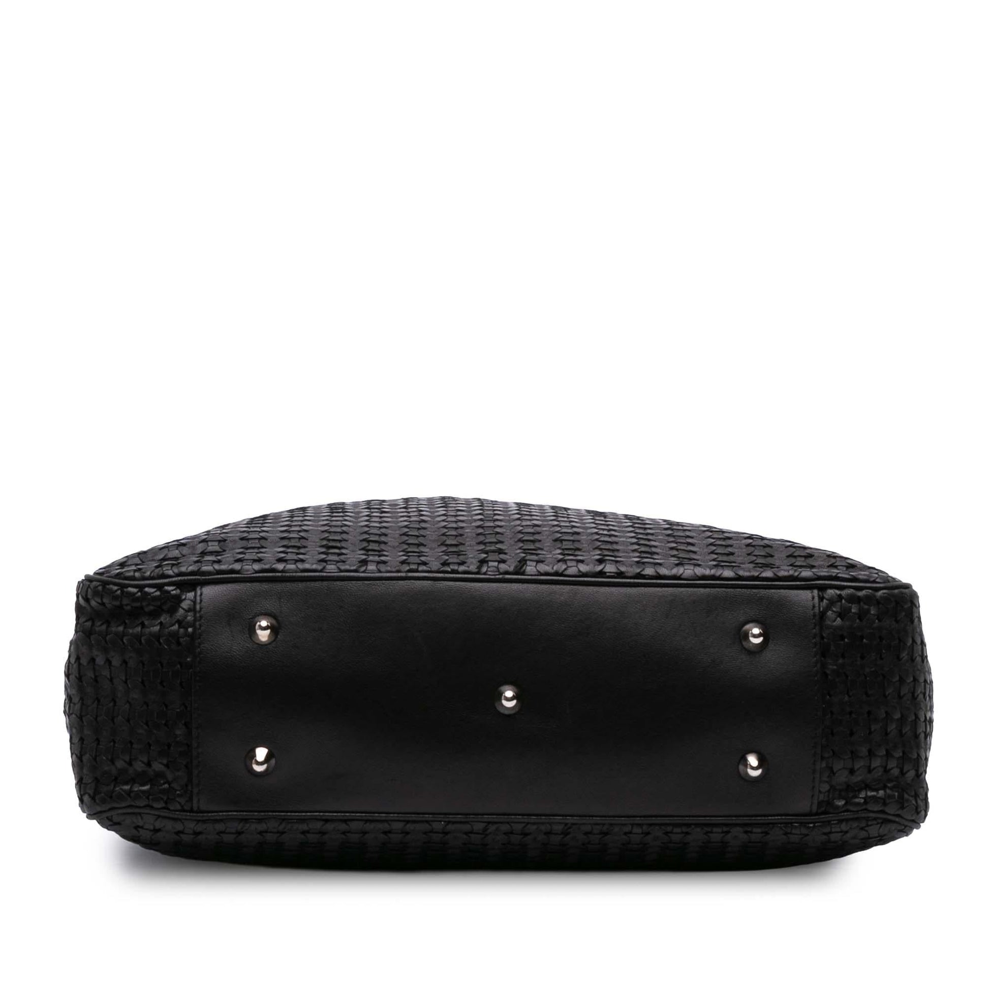 Dior Lady Soft Shopping Tote Lambskin Woven Tote Bag