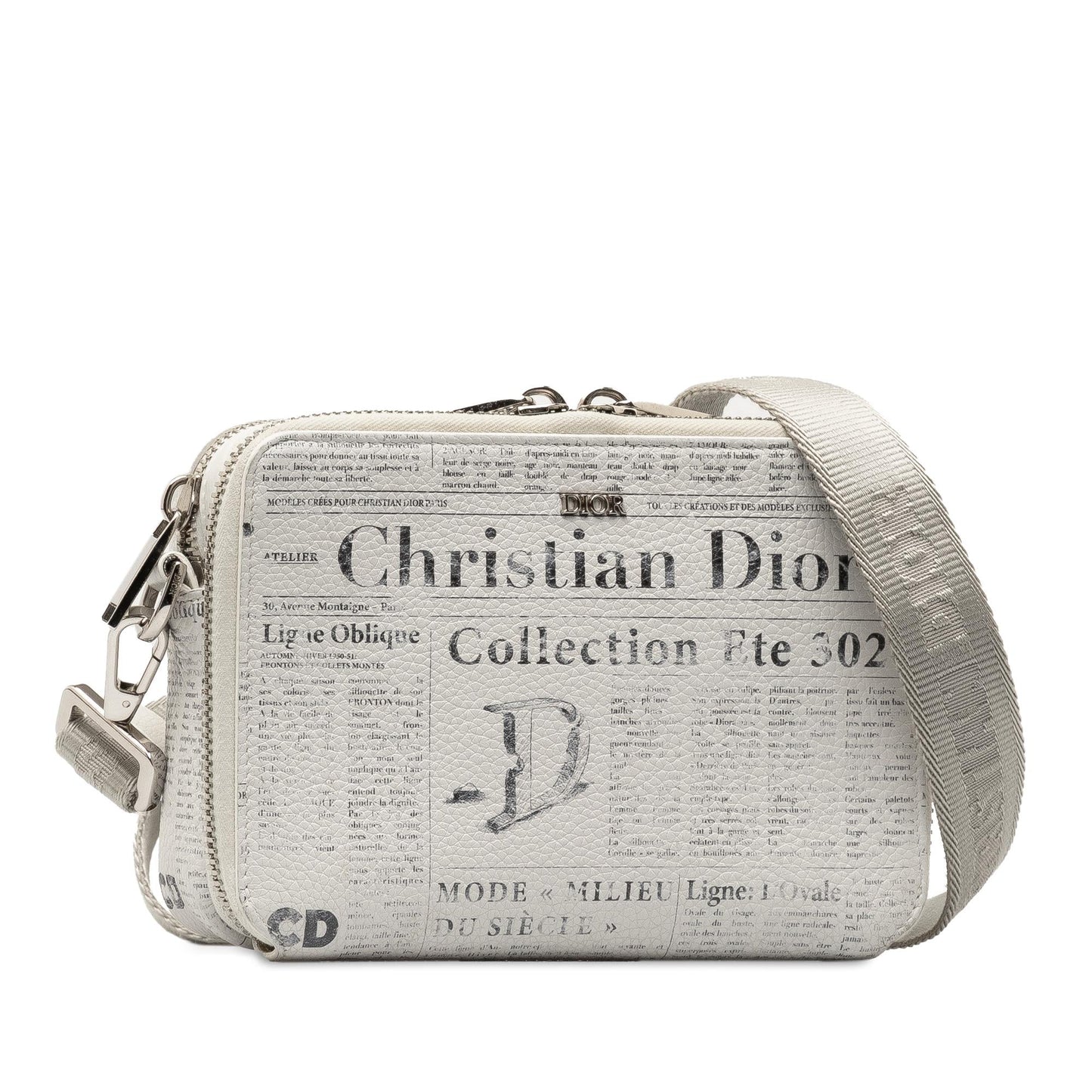 Dior Daniel Arsham Newspaper Print Crossbody Shg Ldiws8 Crossbody Bag