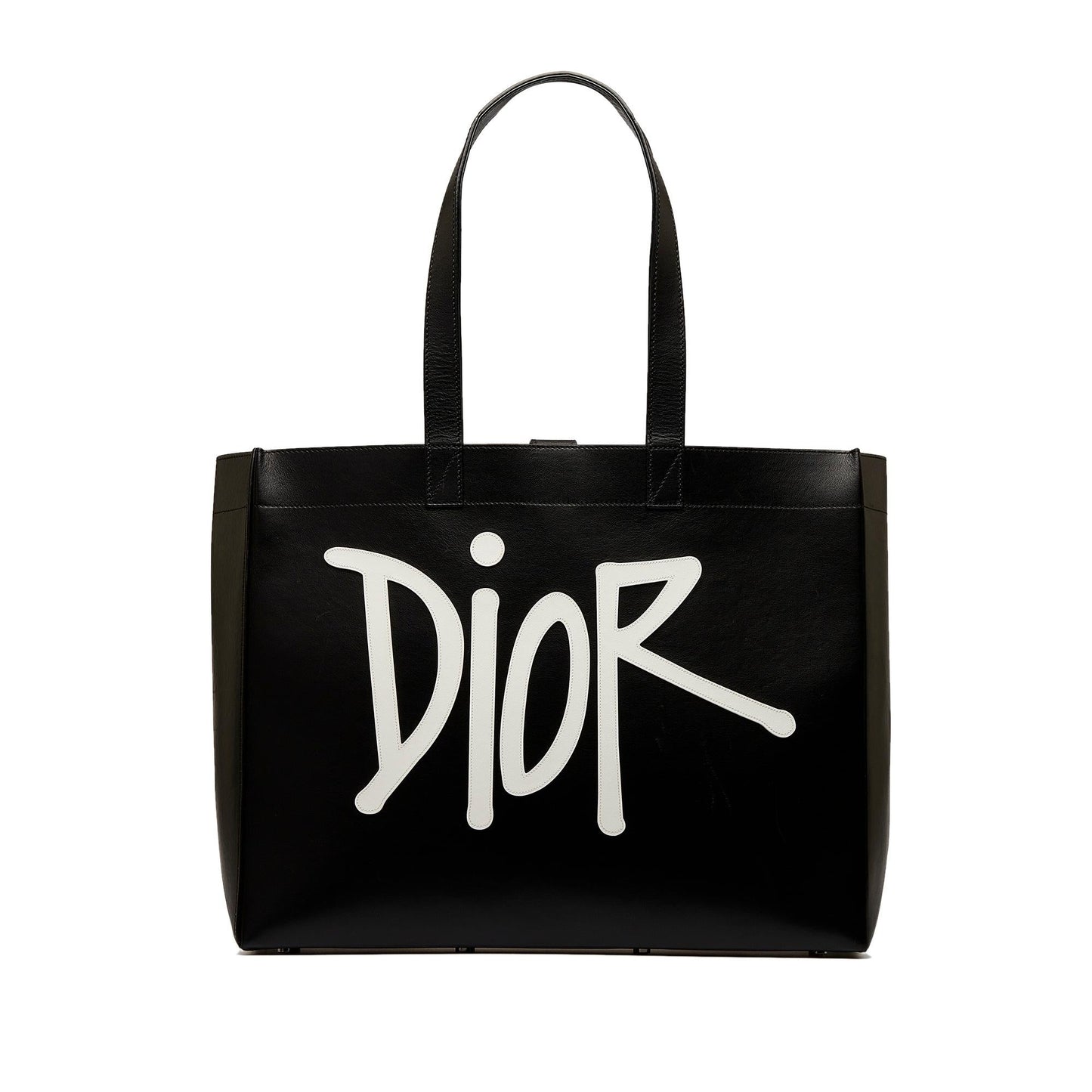 Dior Stussy Applique Tote Shg Flomf8 Large Logo Tote Bag