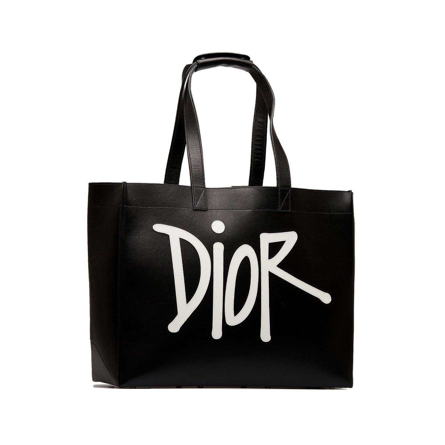 Dior Stussy Applique Tote Shg Flomf8 Large Logo Tote Bag
