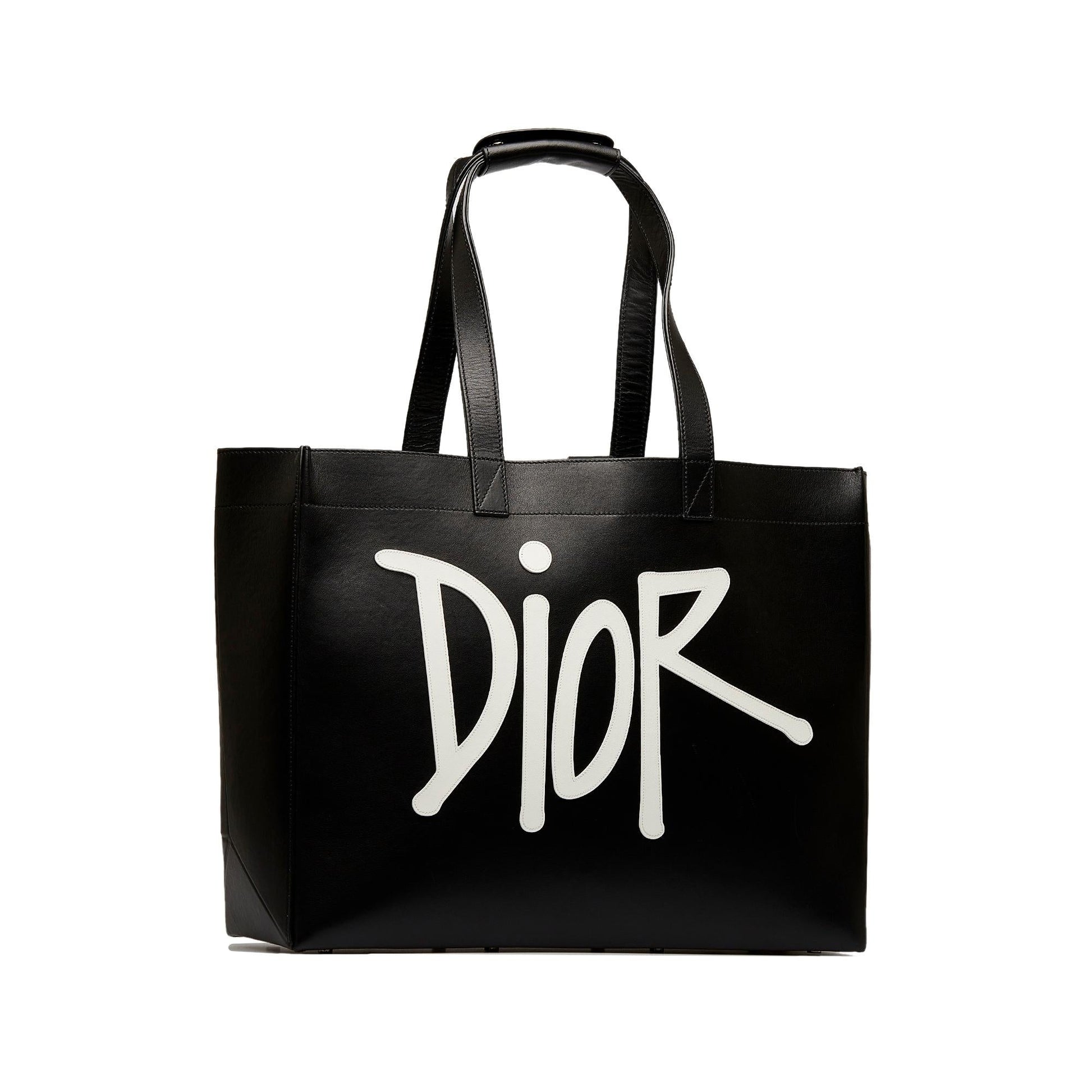 Dior Stussy Applique Tote Shg Flomf8 Large Logo Tote Bag