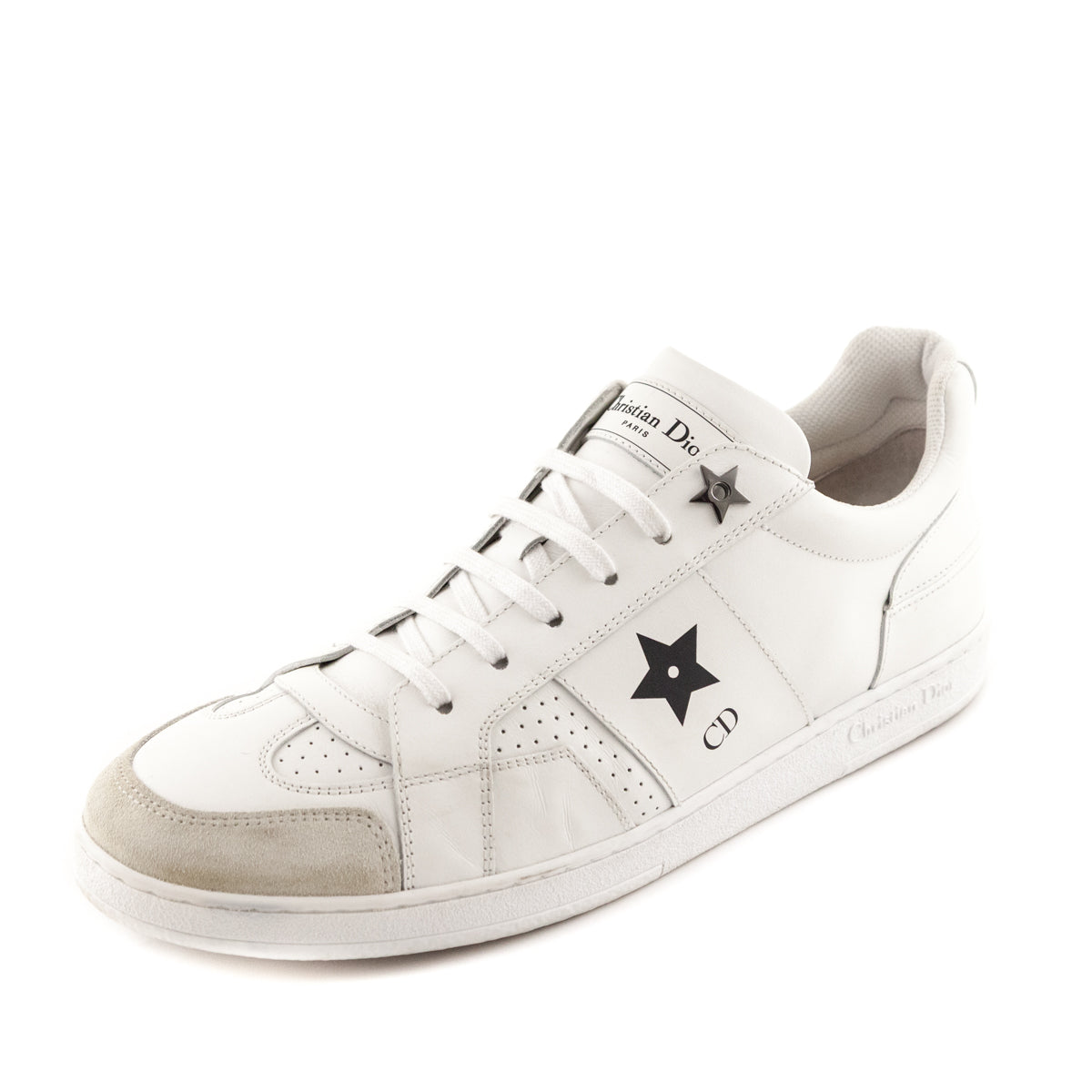 Dior Shoe Star Low Top Sneakers Leather White Shoes