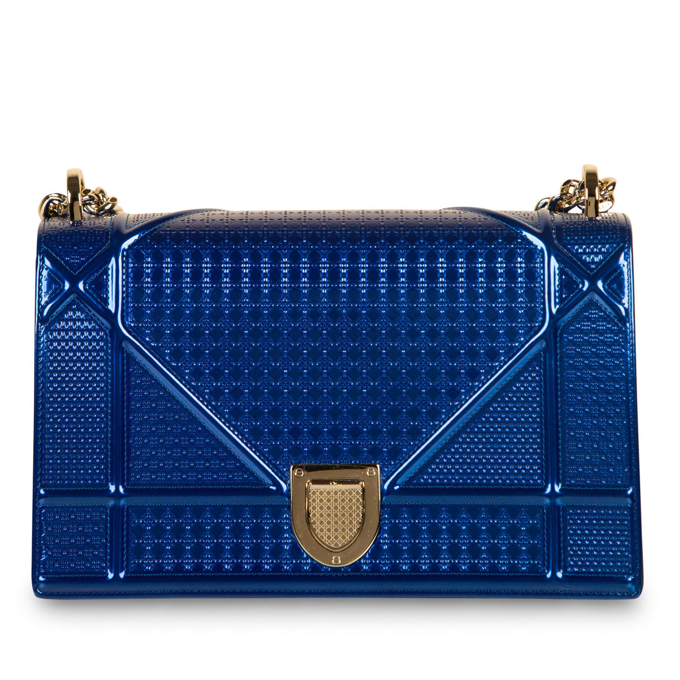 Dior Christian ama Metallic Cannage Shoulder Bag Diorama Metallic Cannage