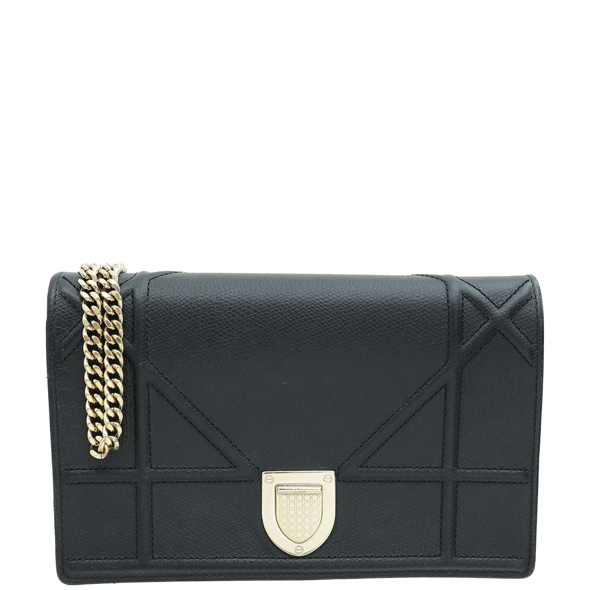 Dior Shoulder Bag Christian ama Wallet On 4 Black Chain