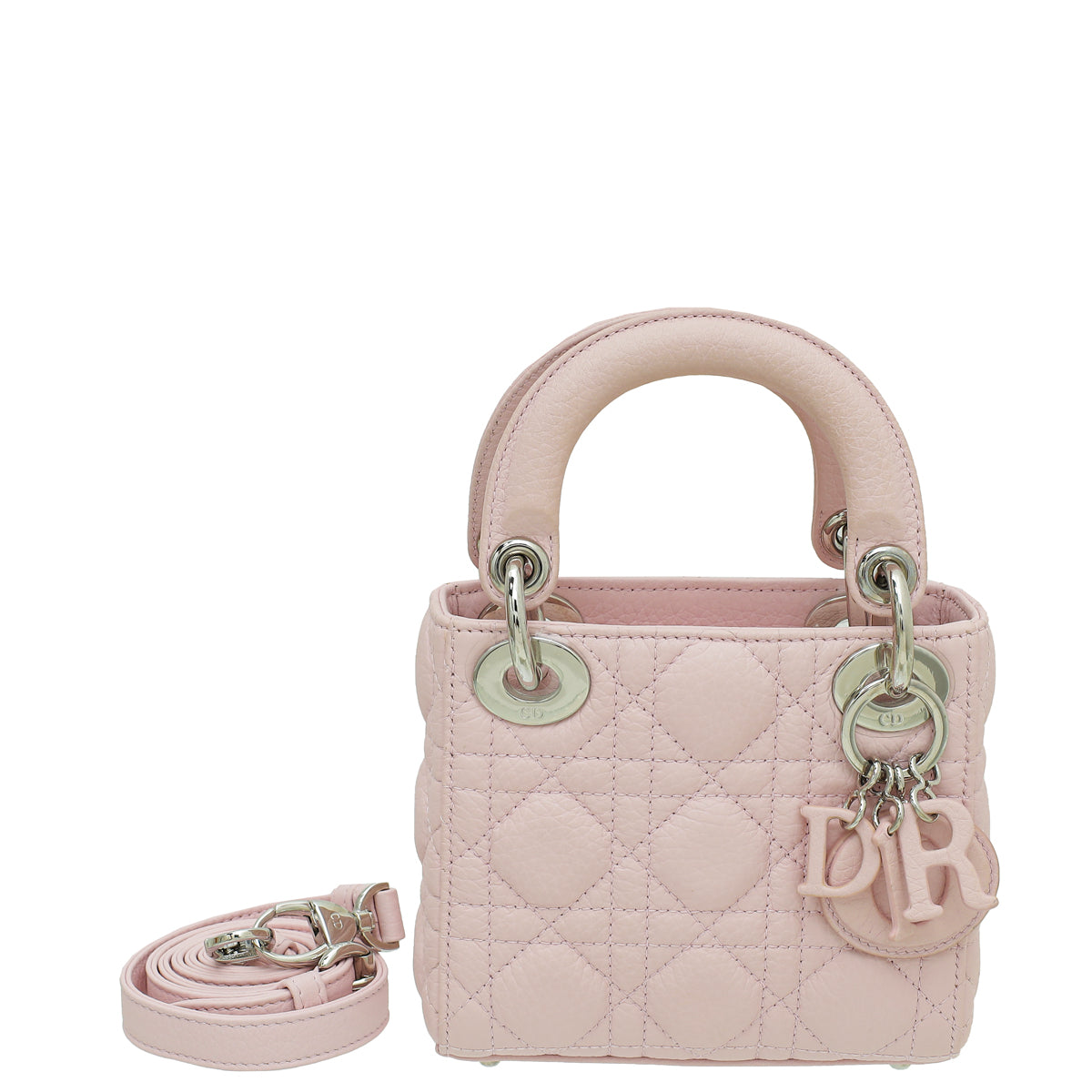 Dior Handbag Christian Lady Bag Pink Micro Shoulder Bag