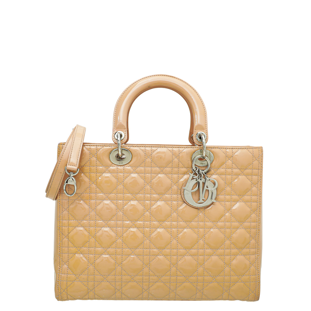 Dior Handbag Christian Nude Lady Bag Large Shoulder Bag