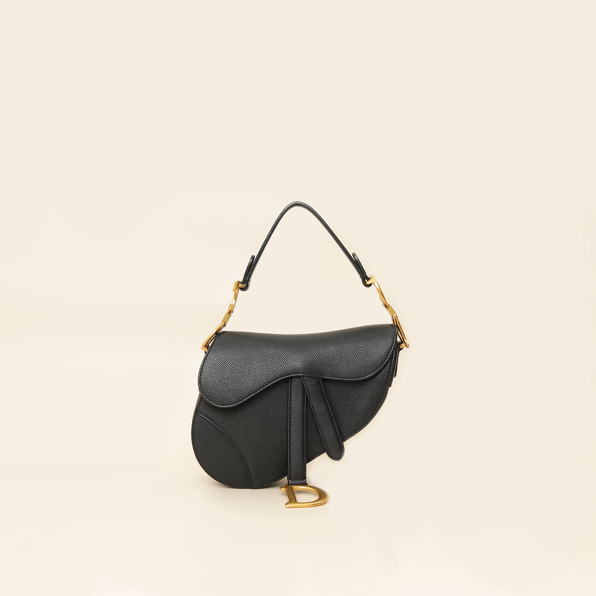 Dior Handbag Christian Saddle Bag 2 Black Mini Mini Bag
