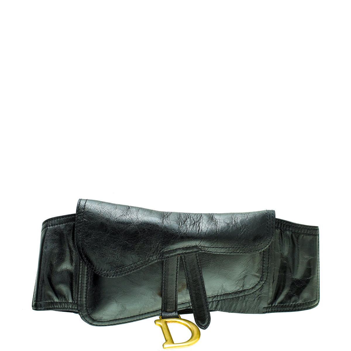 Dior Handbag Christian Saddle Belt Bag 2 Black