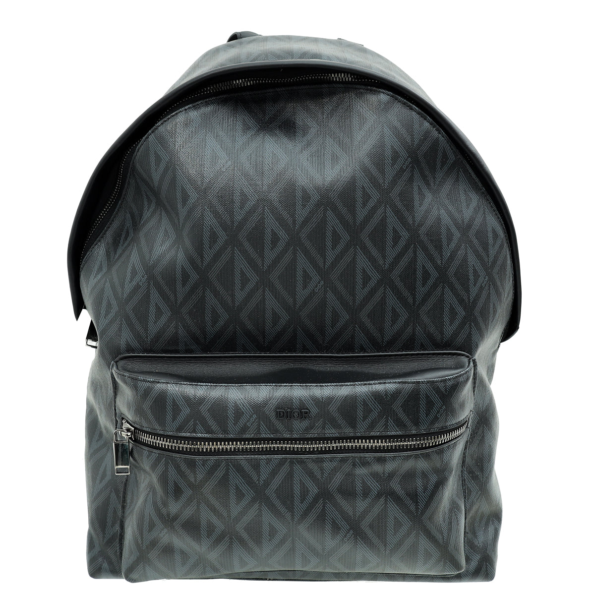 Dior Backpack Christian Rider Zipped Bag Black