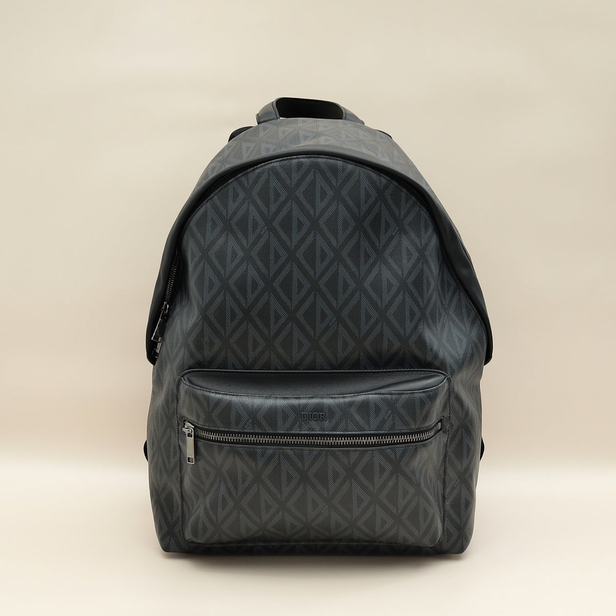 Dior Backpack Christian Bicolor CD Diamond Print Rider Zipped