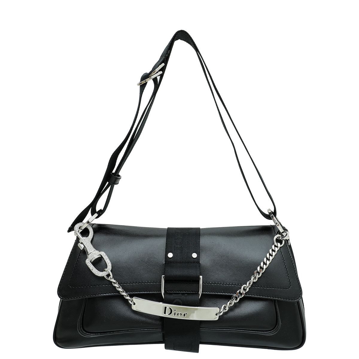 Dior Handbag Christian Crystal Hardcore Bag Black Shoulder Bag