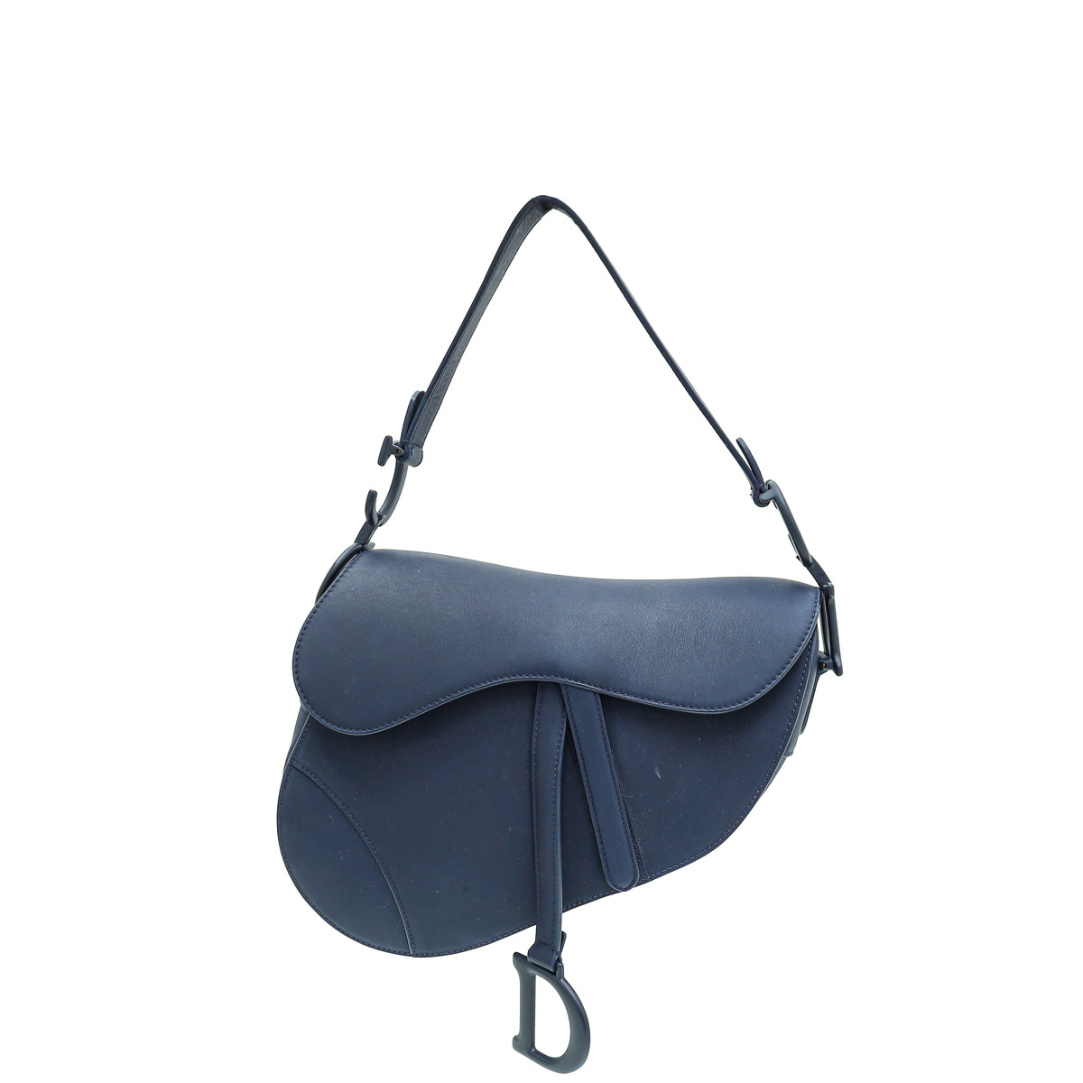 Dior Handbag Christian Ultra Matte Saddle Bag Blue Navy Medium Shoulder Bag