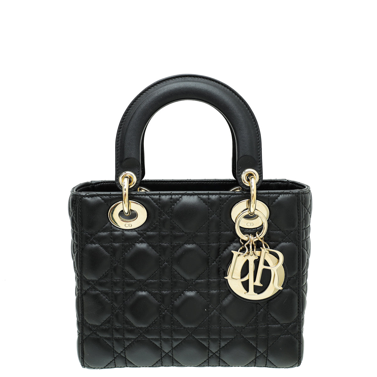 Dior Handbag Christian Lady Bag Black Small