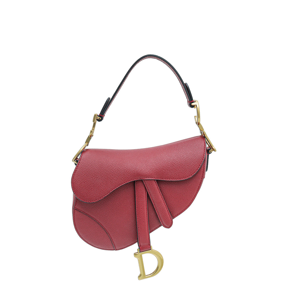 Dior Handbag Christian Saddle Bag Red Mini Mini Bag