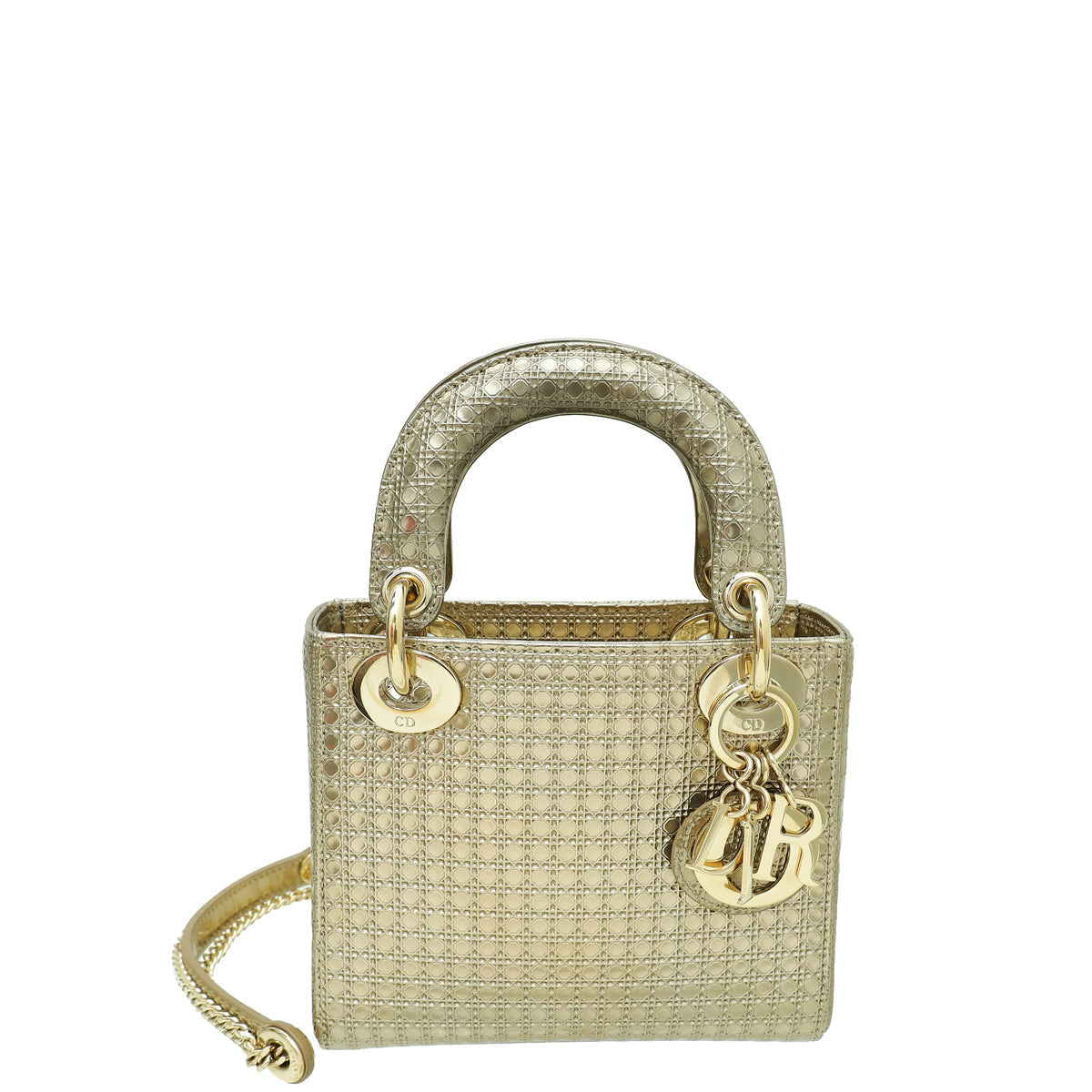 Dior Handbag Christian Champaign Lady Cannage Bag Mini Micro Chain Shoulder Bag
