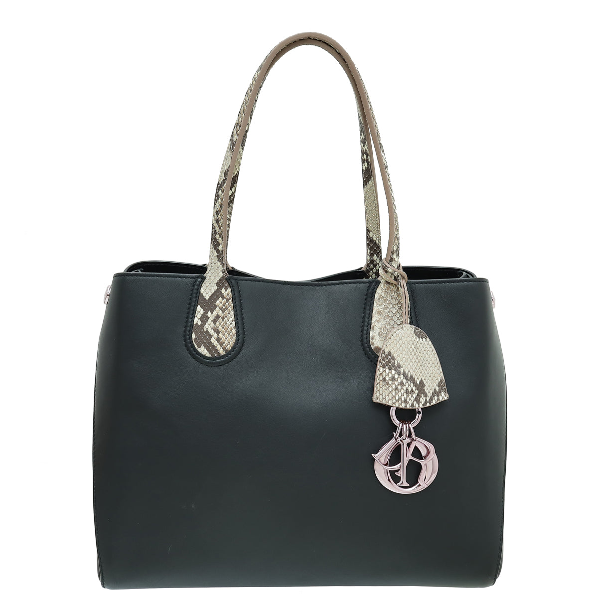 Dior Handbag Christian Bicolor Addict Shopping Tote Bag Shoulder Bag