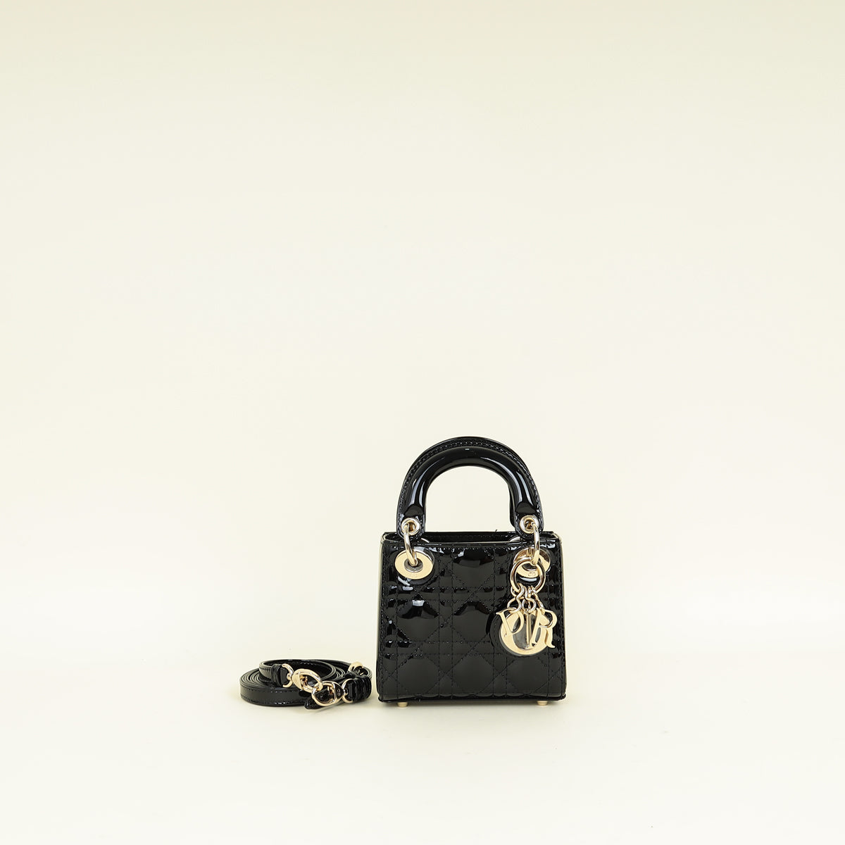 Dior Handbag Christian Lady Bag 3 Black Micro Shoulder Bag