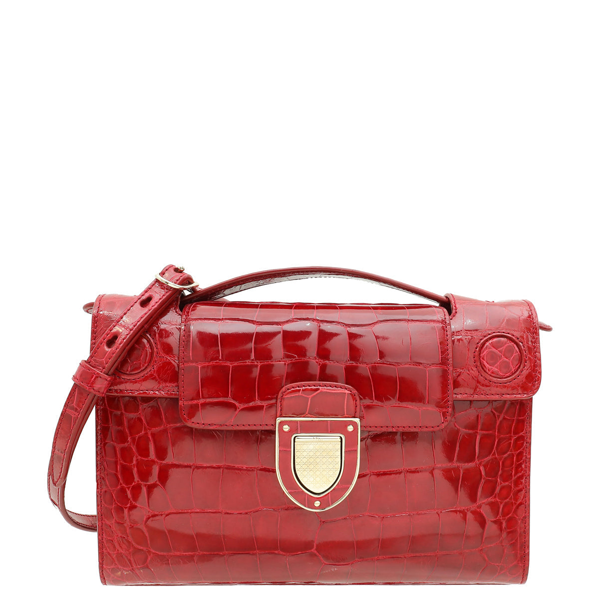 Dior Handbag Christian Cherry Alligator ever Bag Red Mini Shoulder Bag