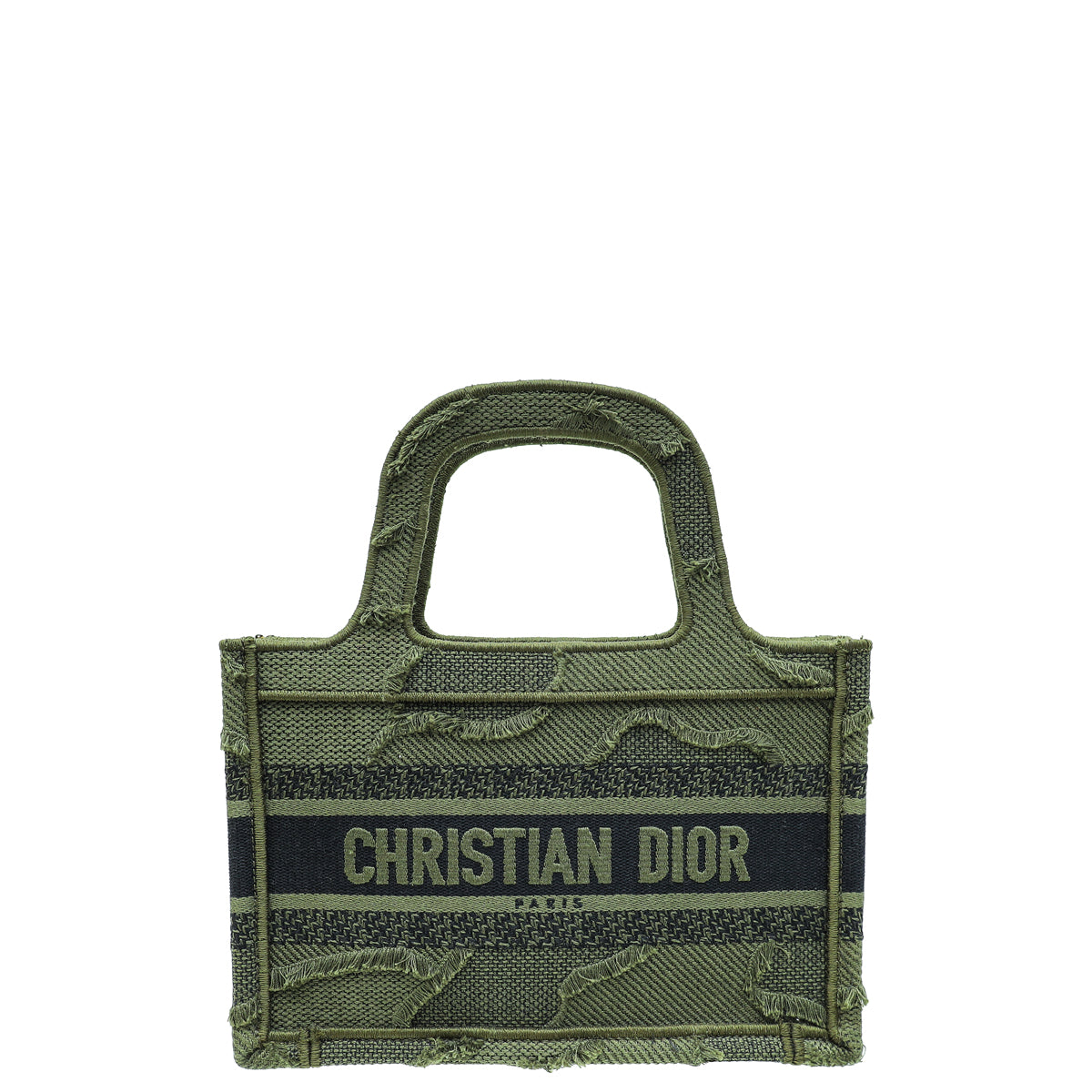 Dior Handbag Christian Bicolor Book Tote Camouflage Bag Mini Tote Bag
