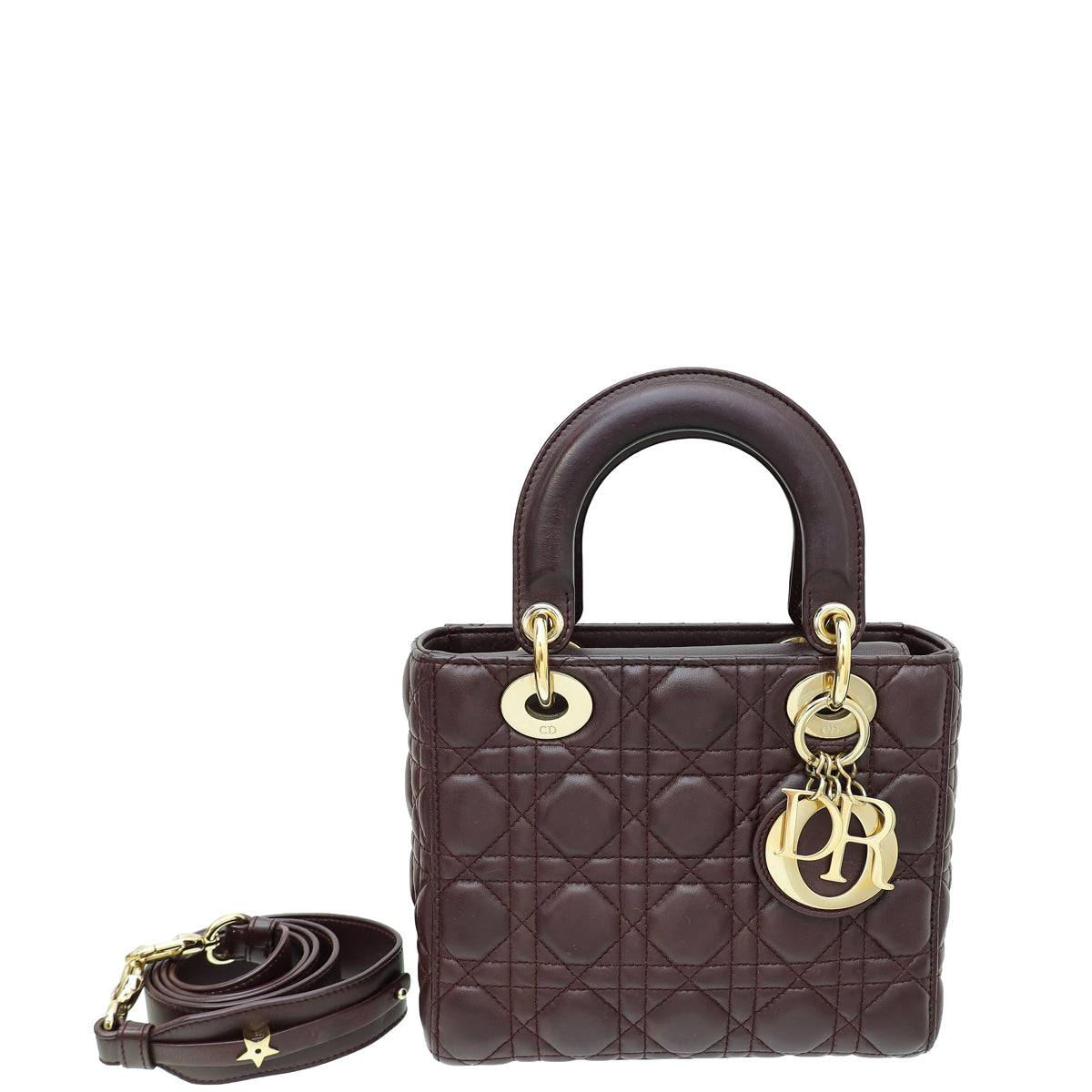 Dior Handbag Christian Burgundy My ABC Lady Bag Small Shoulder Bag
