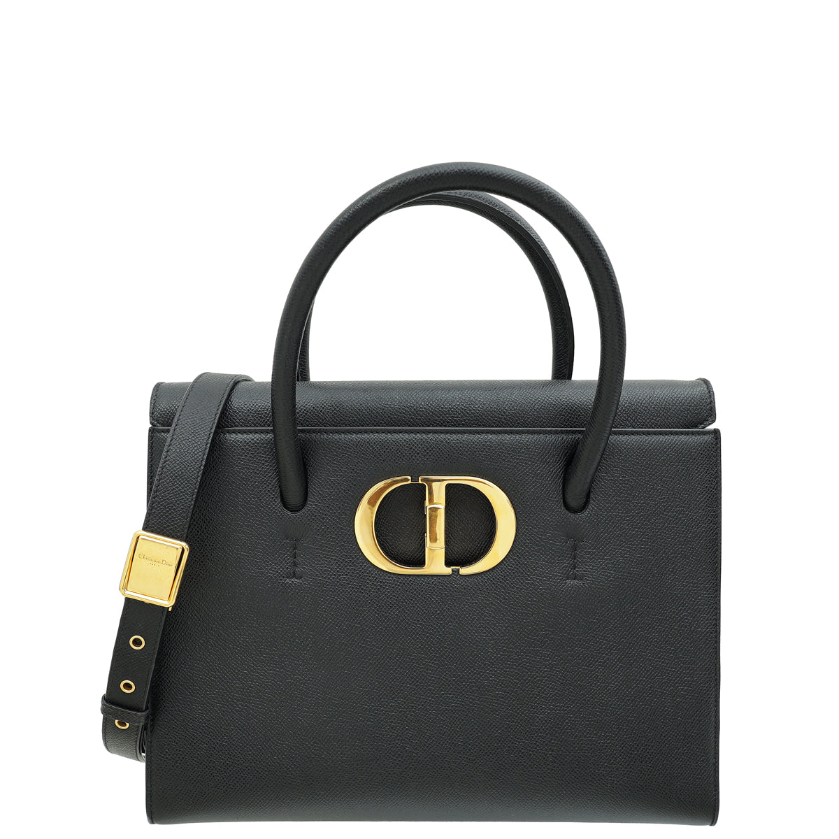 Dior Handbag Christian St. Honore Tote Bag Black Large Top Handle Shoulder Bag