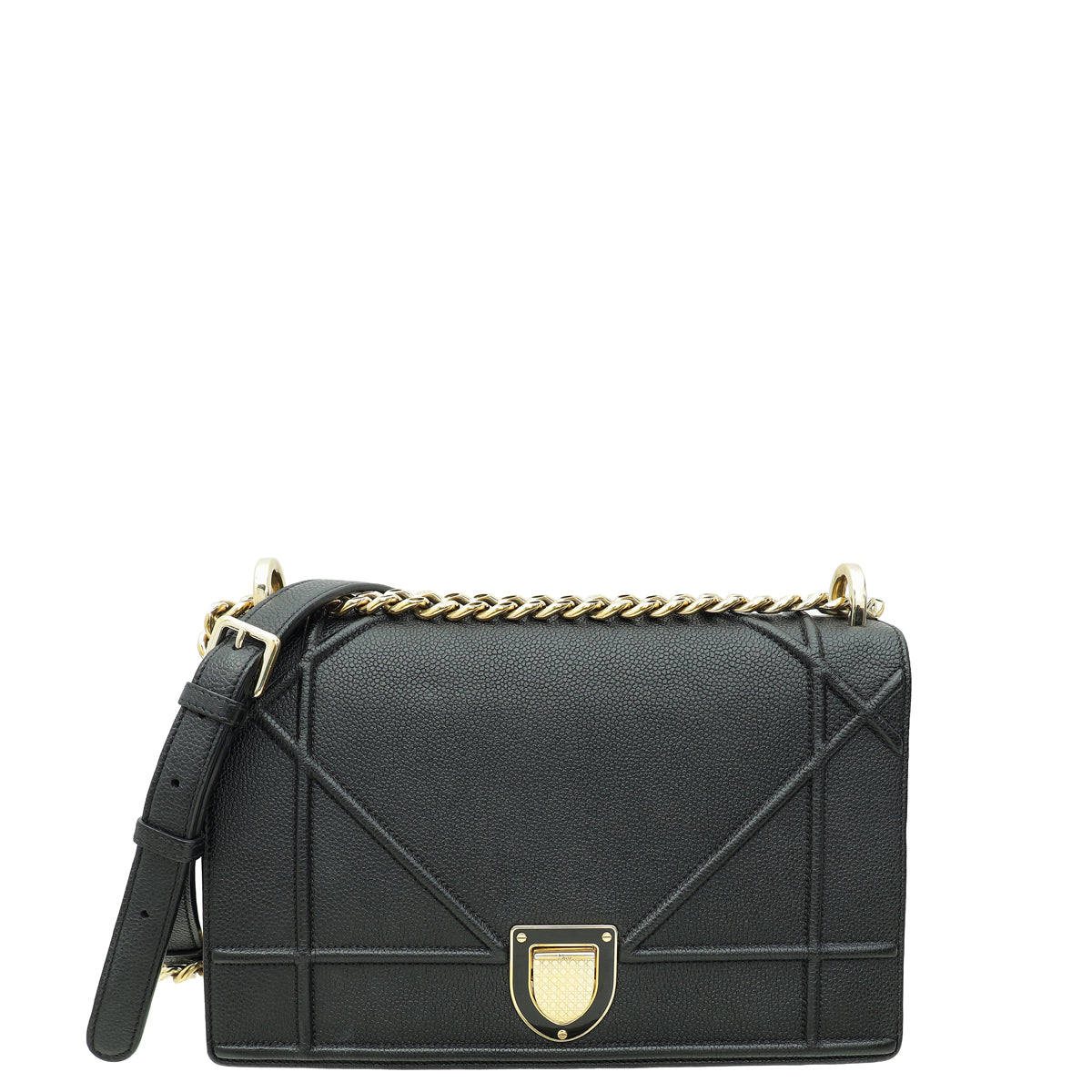 Dior Handbag Christian ama Bag Black Medium Shoulder Bag