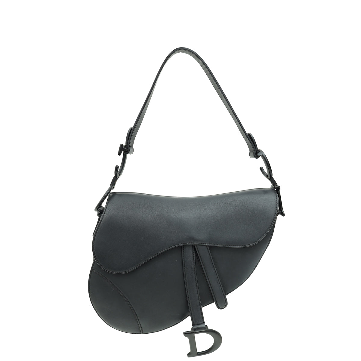 Dior Handbag Christian So Saddle Bag Black Medium Shoulder Bag