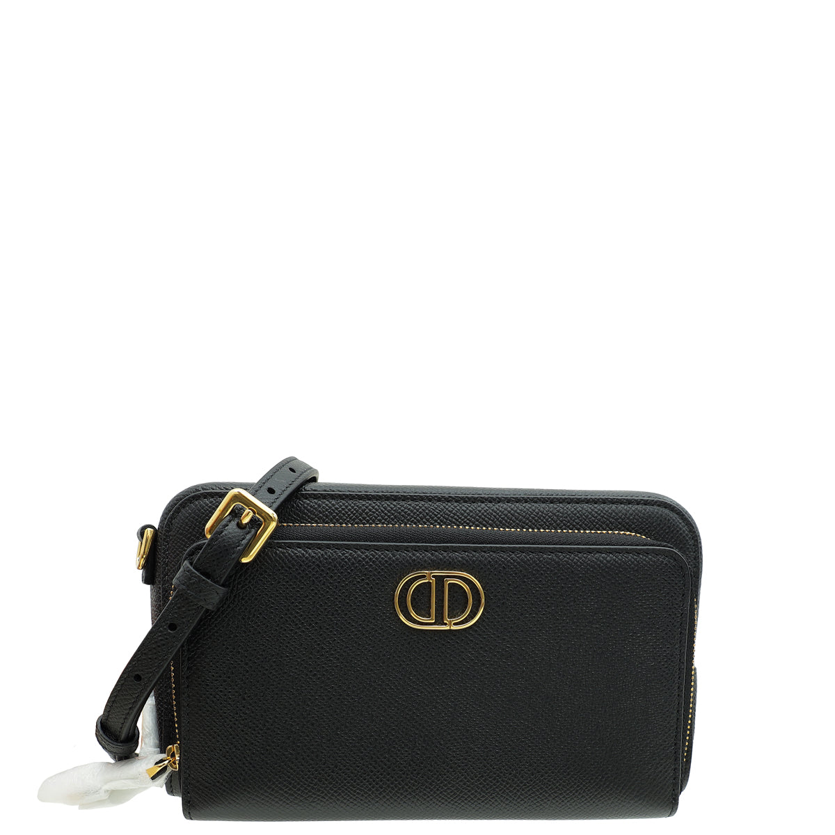Dior Handbag Christian Caro Double Pouch Camera Bag 4 Black Shoulder Bag