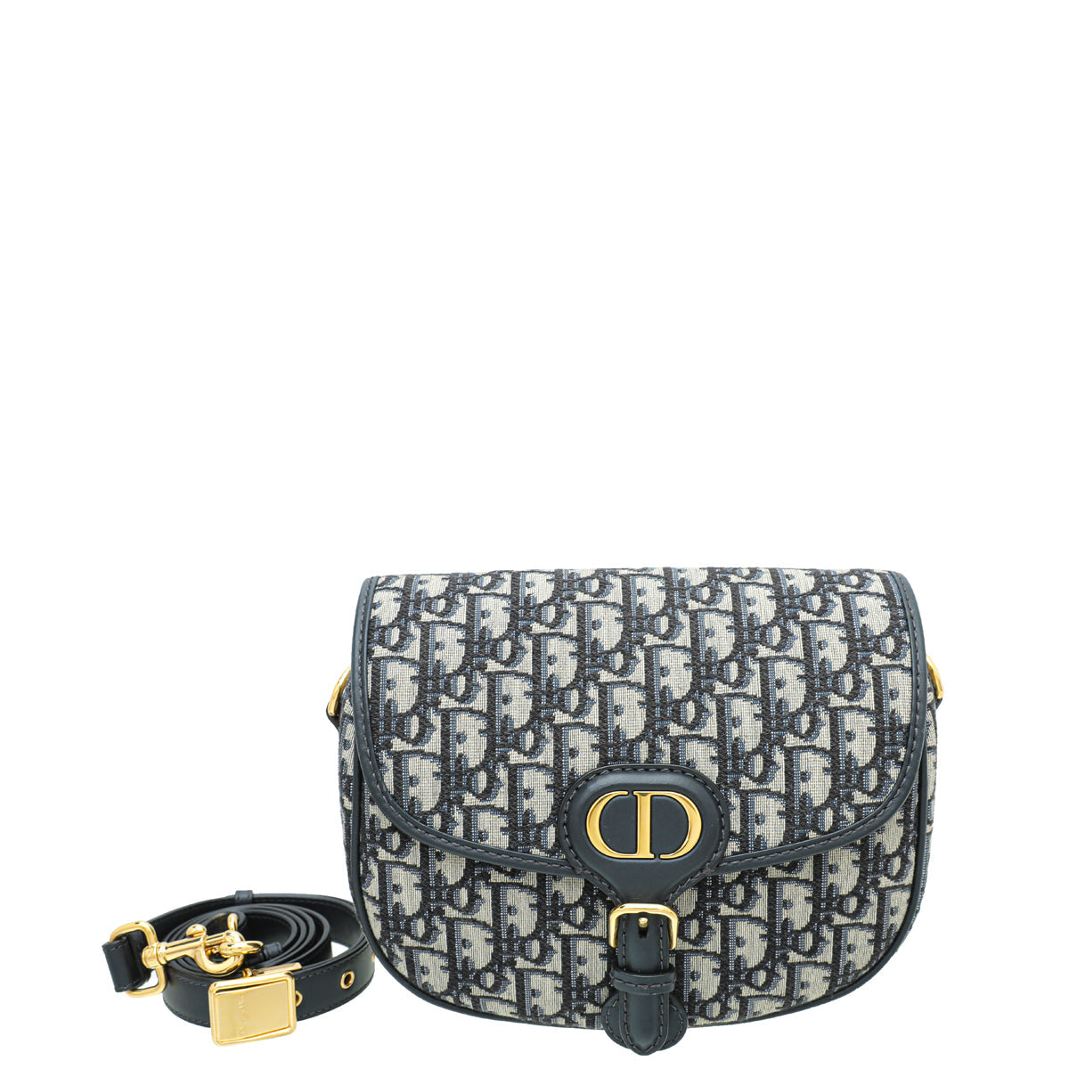 Dior Handbag Christian Oblique Bobby Bag Navy Medium Shoulder Bag