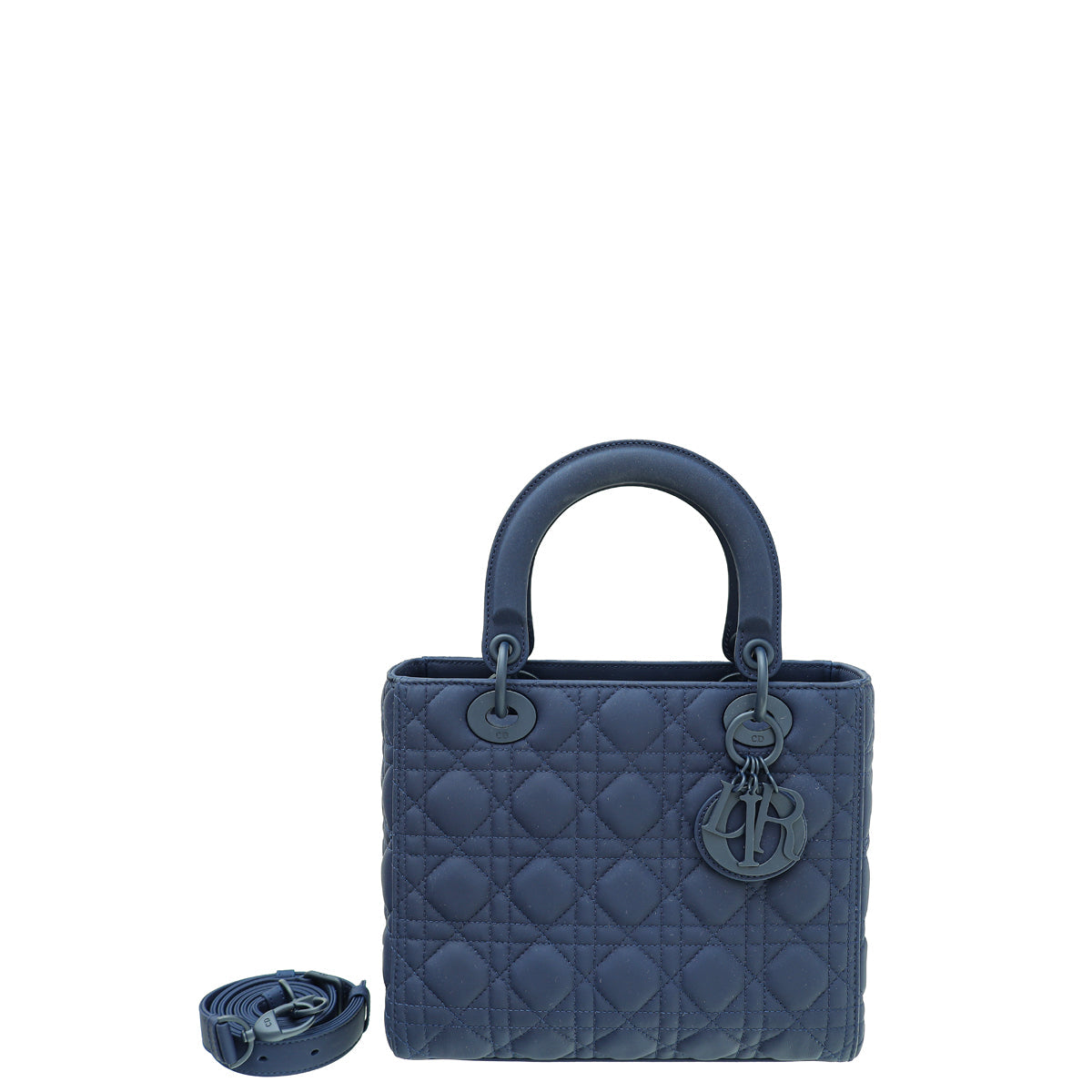 Dior Handbag Christian Ultramatte Cannage Lady Bag Blue Medium Shoulder Bag