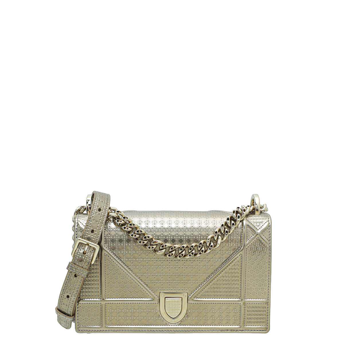 Dior Handbag Christian Champagne ama Cannage Shoulder Bag Small Micro