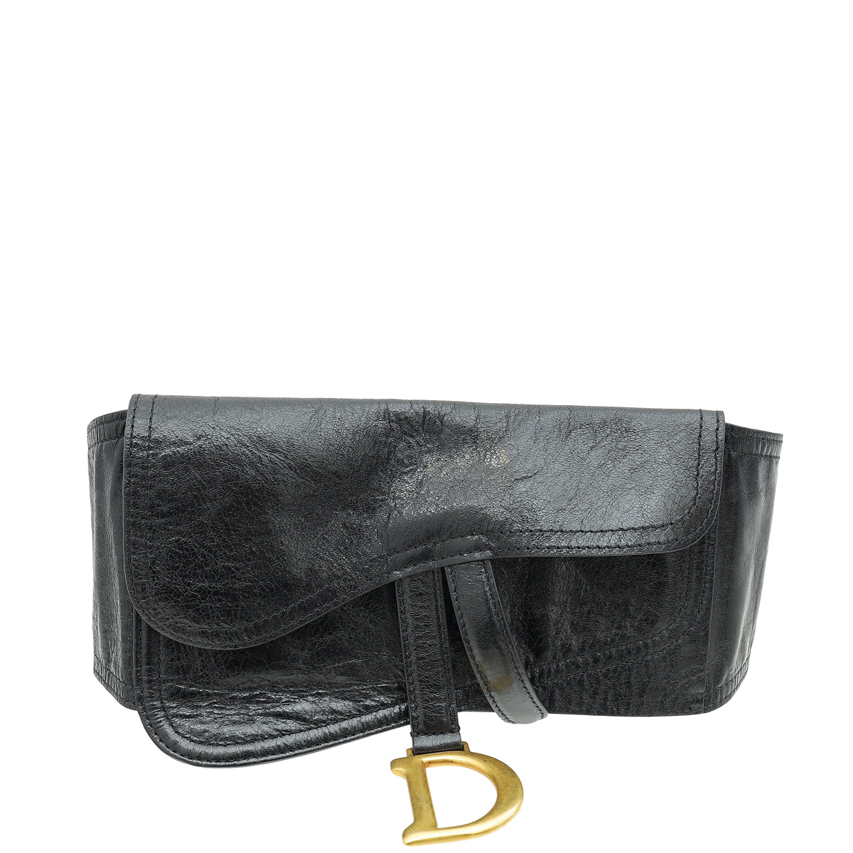 Dior Handbag Christian Saddle Belt Bag 5 Black