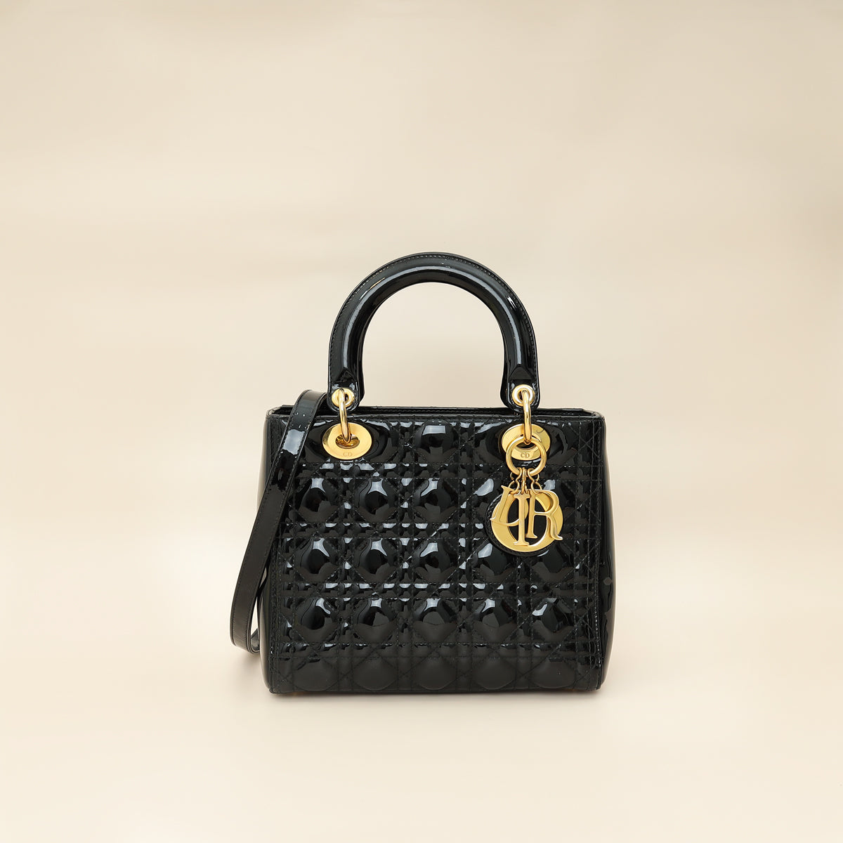 Dior Handbag Christian Lady Bag 19 Black Medium Shoulder Bag
