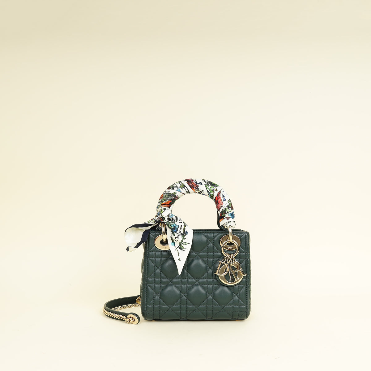 Dior Handbag Christian Forest Lady Bag 2 Green Mini Chain Shoulder Bag