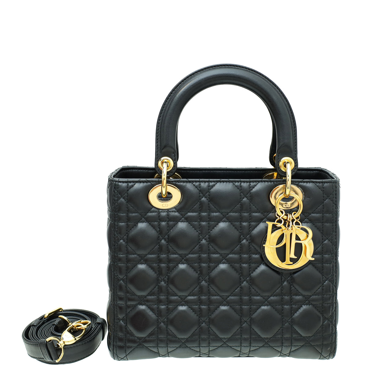 Dior Handbag Christian Lady Bag 8 Black Medium Shoulder Bag