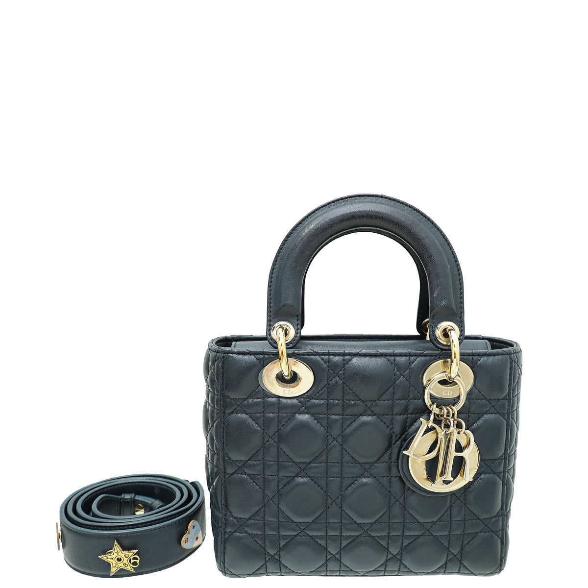 Dior Handbag Christian Dark Indigo Lady My ABC Bag Blue Small Shoulder Bag