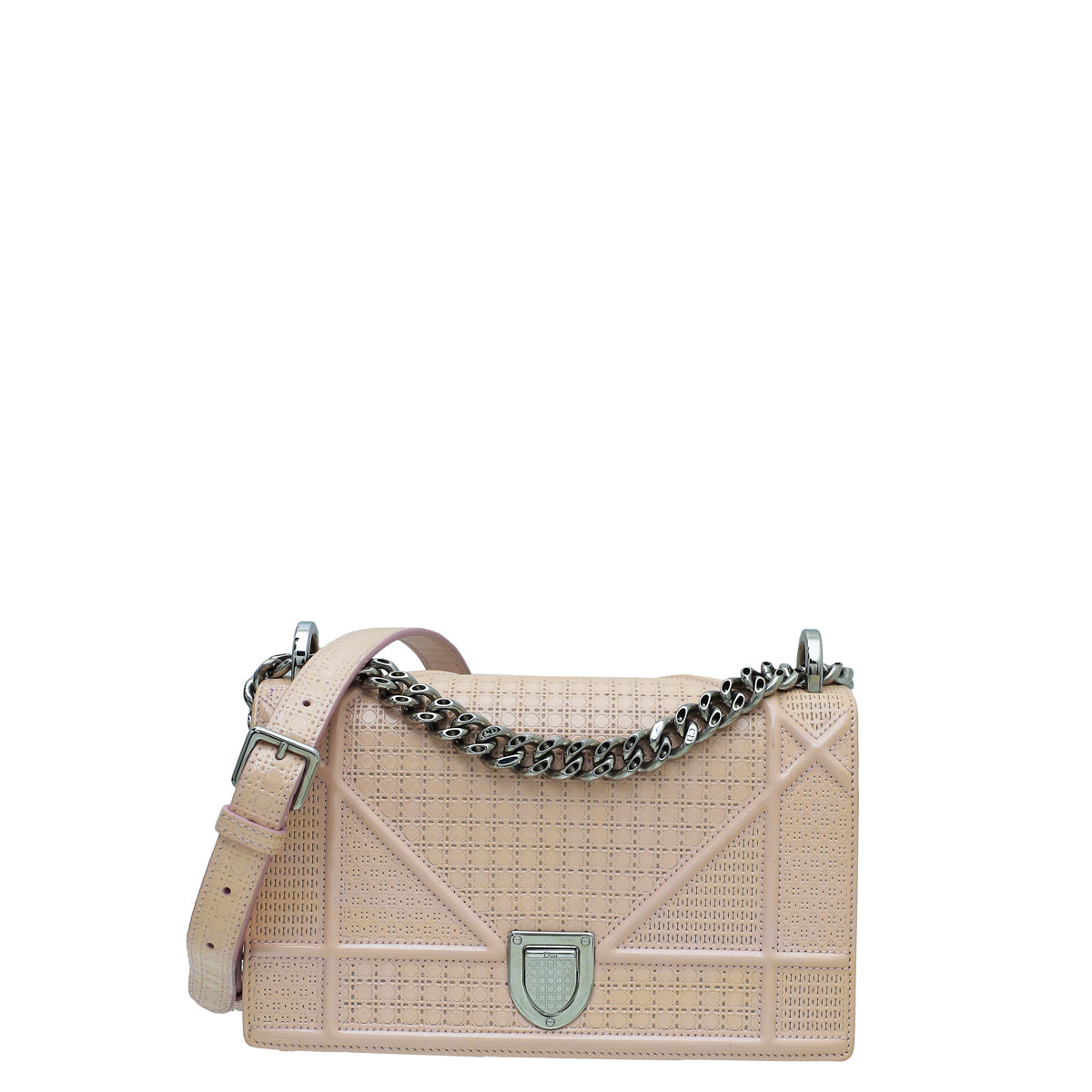 Dior Handbag Christian Cannage ama Bag Cream Micro Flap Shoulder Bag