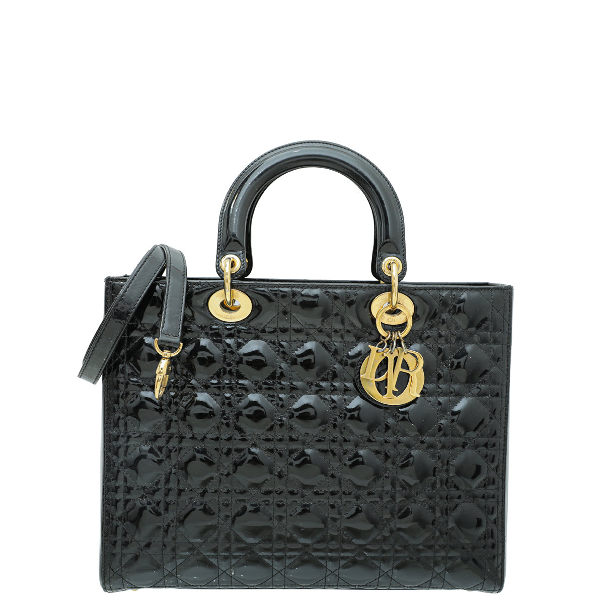 Dior Handbag Christian Lady Bag 3 Black Large Shoulder Bag