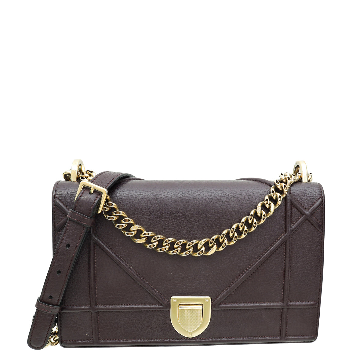 Dior Handbag Christian Burgundy ama Bag Medium Flap Shoulder Bag