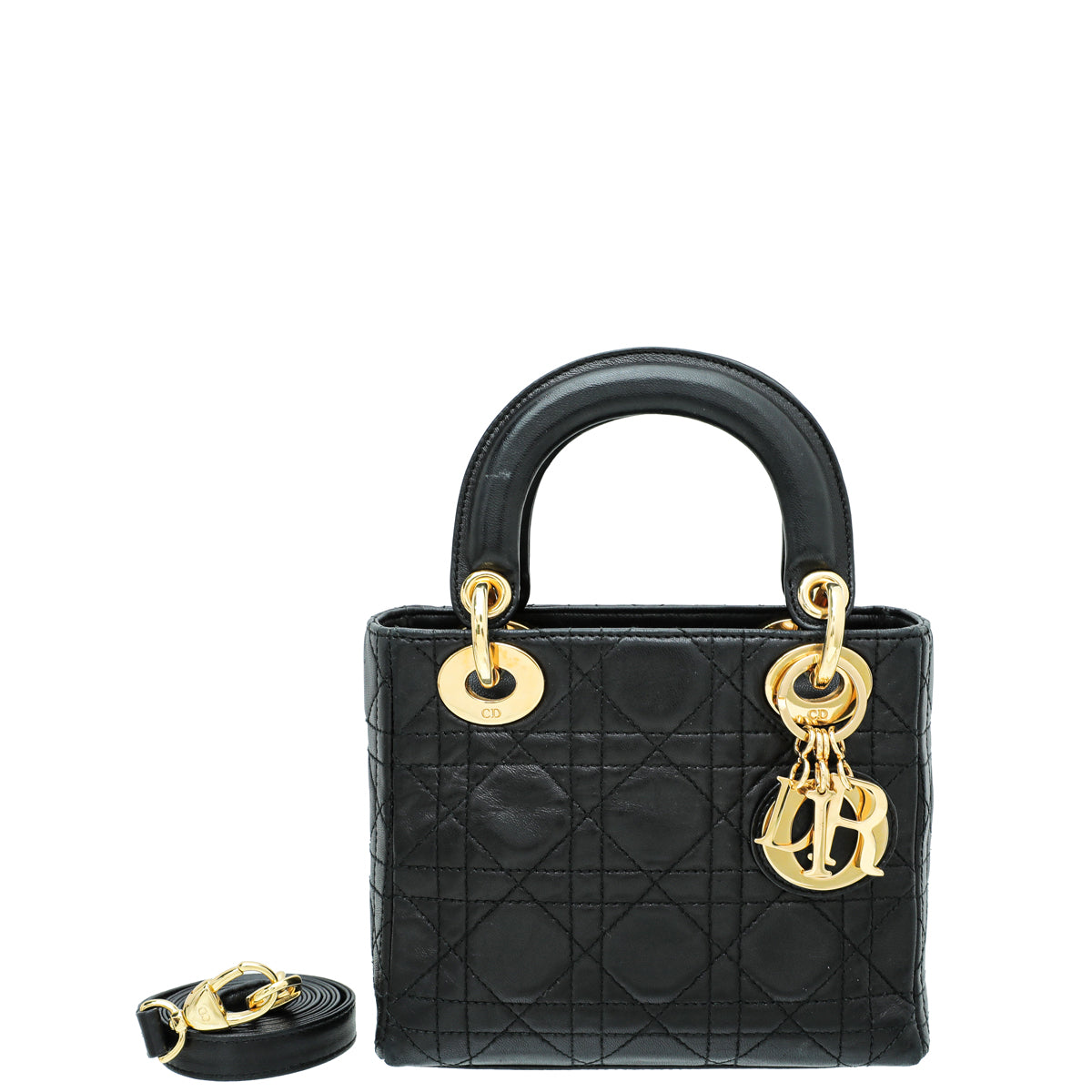 Dior Handbag Christian Lady Bag Black Mini Shoulder Bag