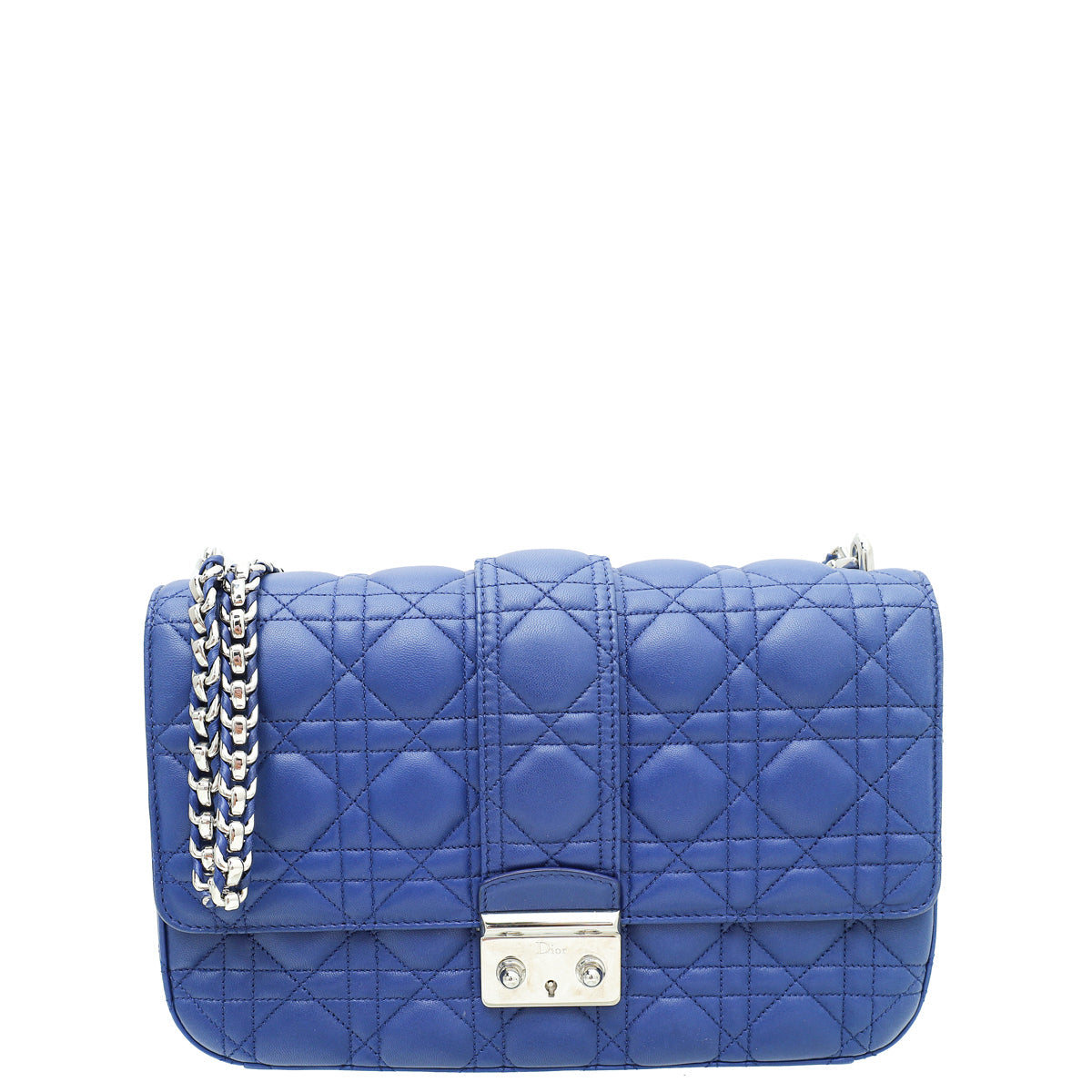 Dior Handbag Christian Sapphire Miss Shoulder Bag Blue Medium