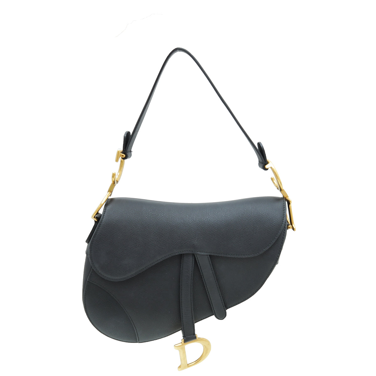 Dior Handbag Christian Saddle Bag 3 Black Medium Shoulder Bag