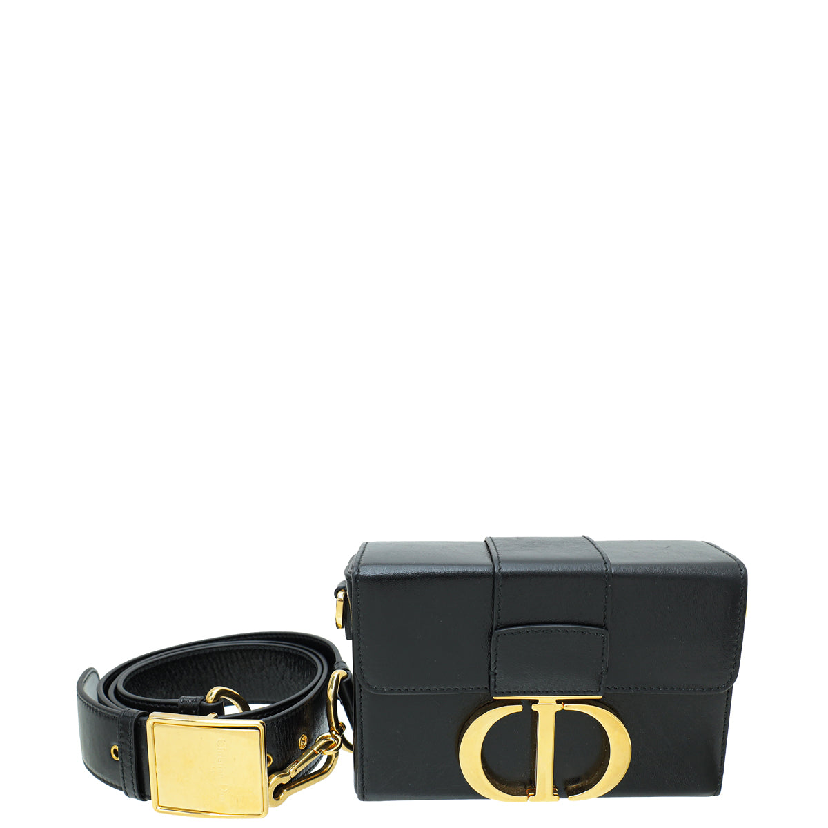 Dior Handbag Christian 30 Montaigne Box Shoulder Bag Black