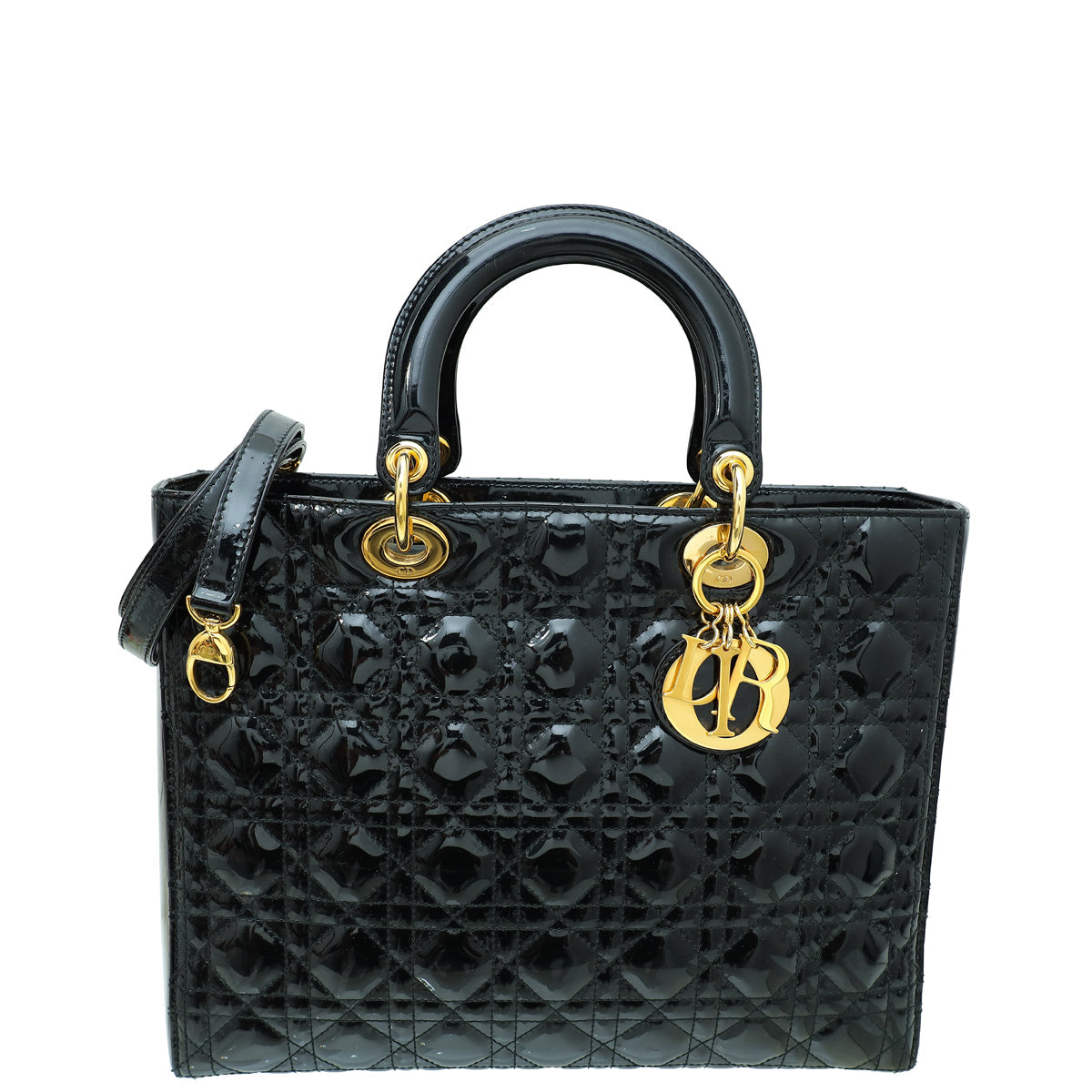 Dior Handbag Christian Lady Bag 10 Black Large Shoulder Bag
