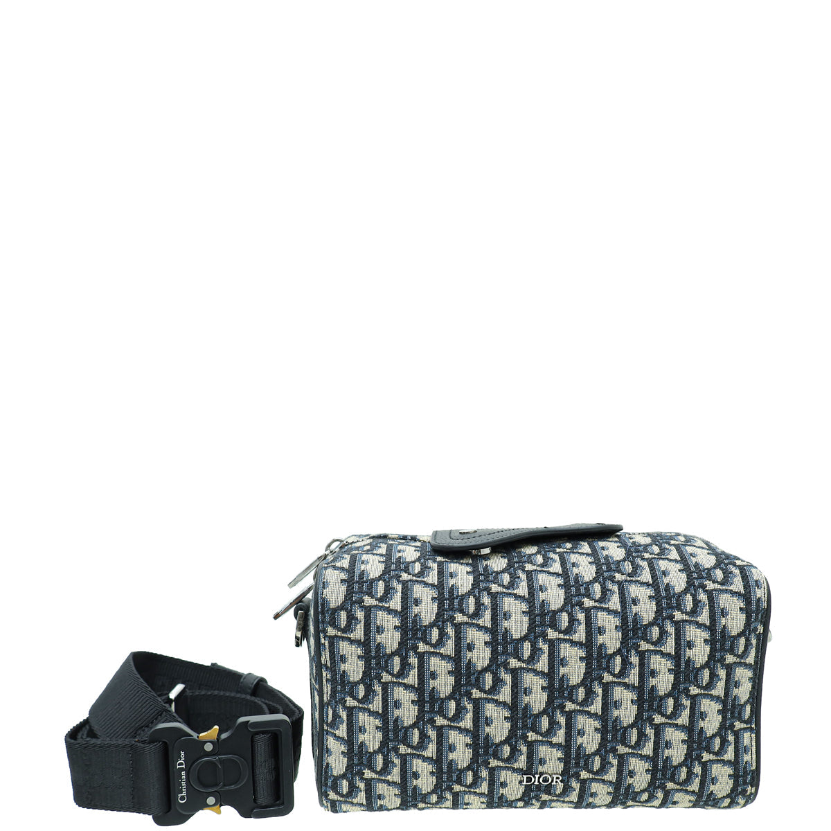 Dior Handbag Christian Bicolor Oblique Jacquard Lingot 22 Bag Small Shoulder Bag