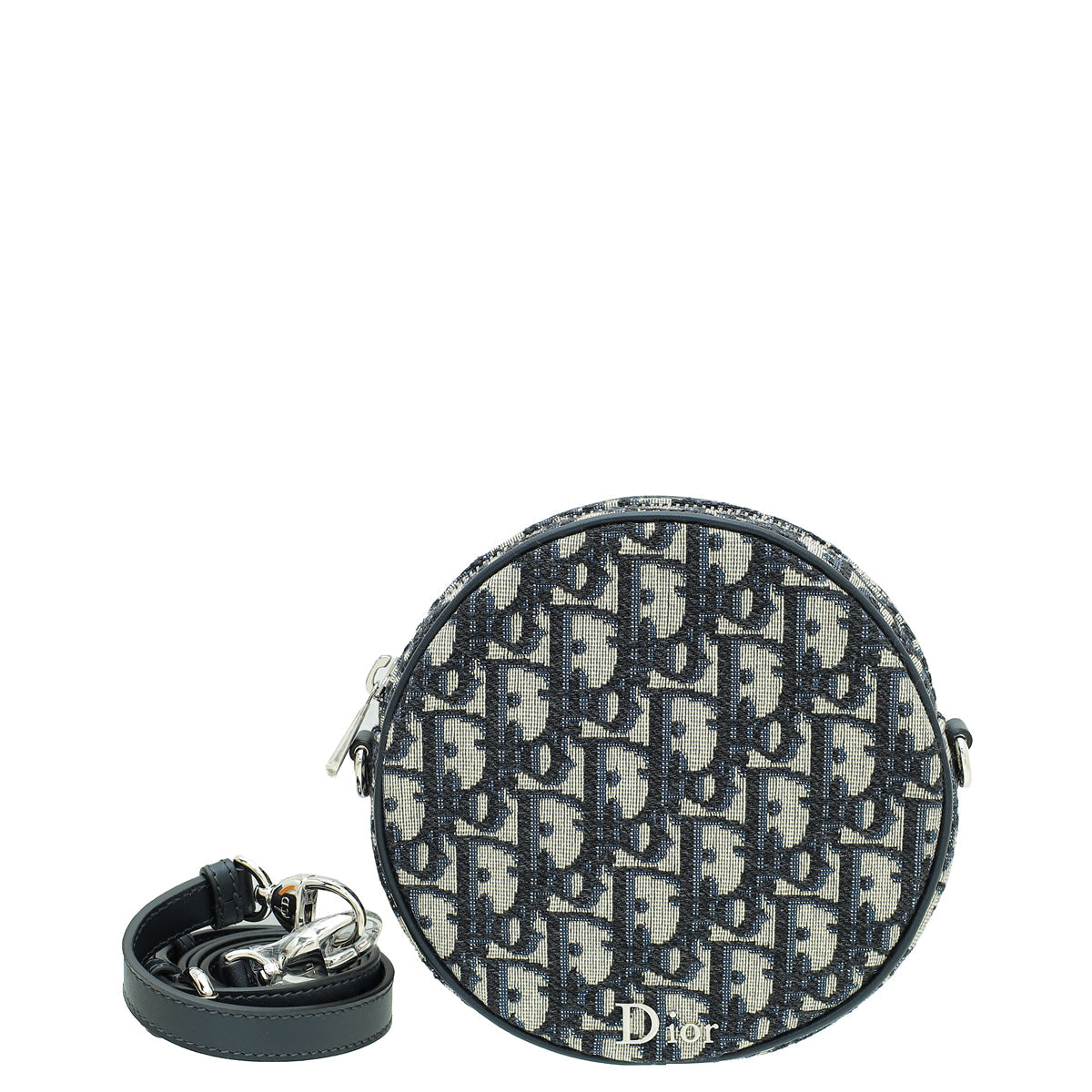 Dior Handbag Christian Oblique Ball Crossbody Bag Blue Navy Baby