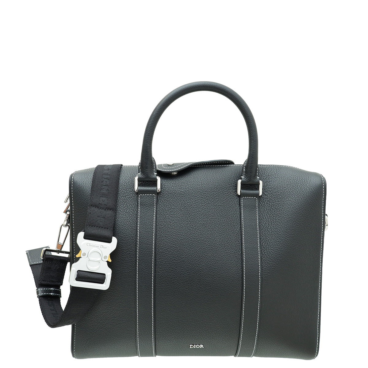 Dior Handbag Christian Lingot Briefcase Bag Black Shoulder Bag